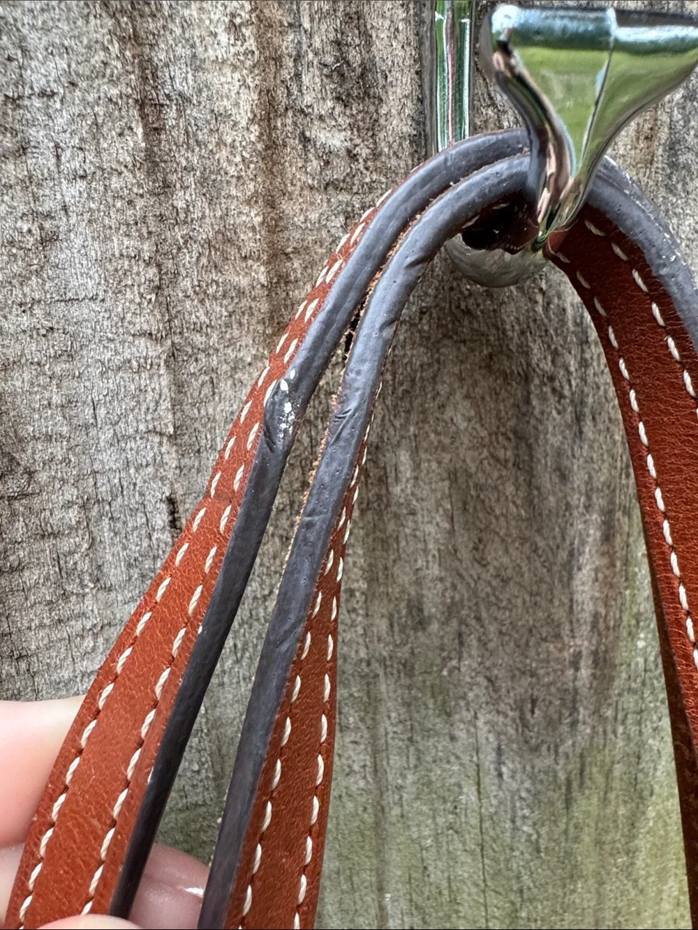 Dooney & Bourke “Lexington Tote” lime green pebbled leather